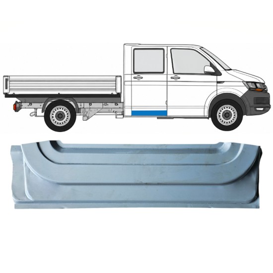 Panneau de réparation de porte arrière extérieur pour Volkswagen Transporter T6 2015-2024 / Droite 17158