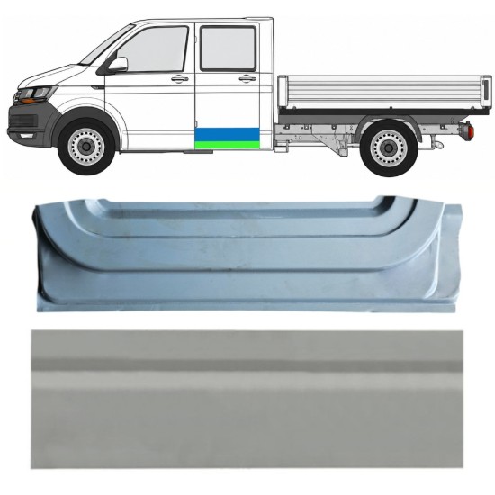 Panneau de réparation intérieur et extérieur des portes arrière pour Volkswagen Transporter T6 2015-2024 / Gauche 17161