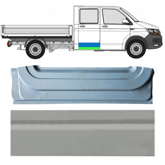 Panneau de réparation intérieur et extérieur des portes arrière pour Volkswagen Transporter T6 2015-2024 / Droite 17160