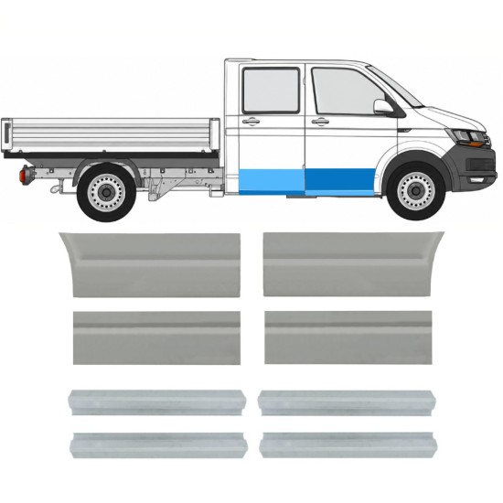 Ensemble de panneaux de réparation pour Volkswagen Transporter T6 2015-2024 / Gauche+Droit / 17133