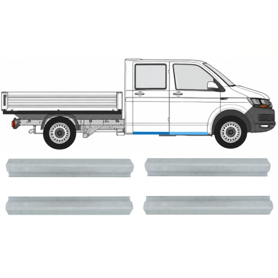 Panneau de réparation du seuil avant + arrière pour Volkswagen Transporter T6 2015-2024 / Gauche+Droit 17132