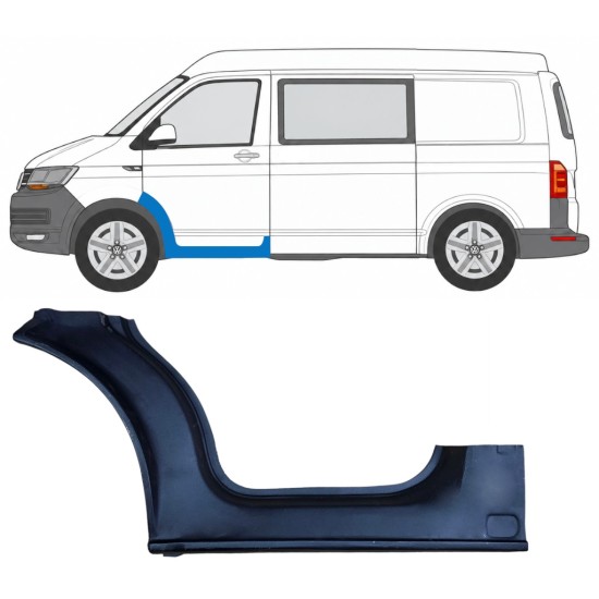 Réparation bas de caisse de porte avant pour Volkswagen Transporter T6 2015-2024 / Gauche 17118