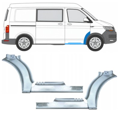 Réparation bas de caisse + l’aile avant pour Volkswagen Transporter T6 2015-2024 17198