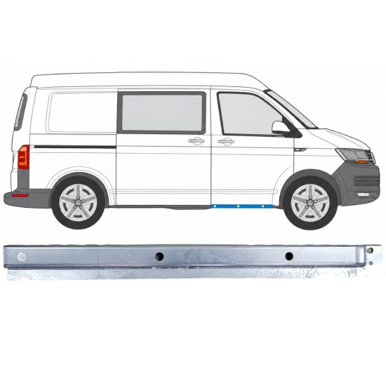 Panneau de réparation sur porte latérale intérieur pour Volkswagen Transporter T6 2015-2024 / Droite 17184