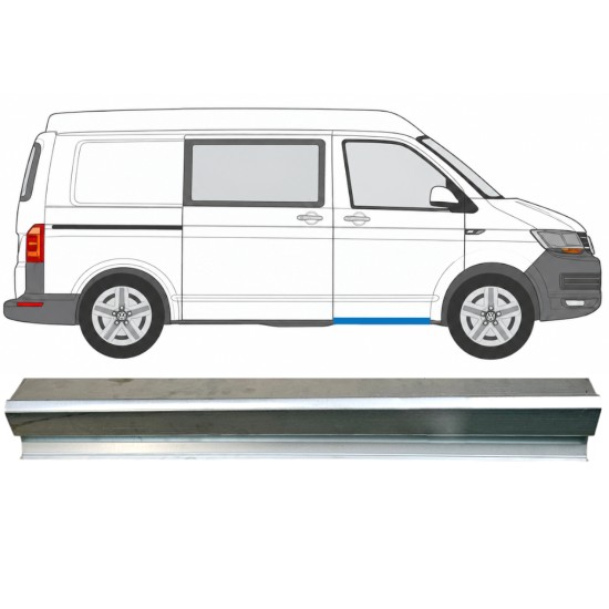 Réparation bas de caisse de porte avant pour Volkswagen Transporter T6 2015-2024 / Gauche = Droite (symétrique) 17129