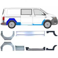 Réparation bas de caisse + passage de roue arrière pour Volkswagen Transporter T6 2015-2024 17138