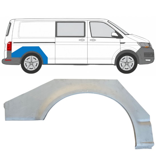 Panneau de réparation arc d'aile arrière pour Volkswagen Transporter T6 2015-2024 / Droite 17139