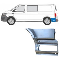 Panneau de réparation arc d'aile arrière, partie inférieure derrière la roue pour Volkswagen Transporter T6 2015-2024 / Gauche 17201