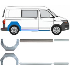 Réparation bas de caisse + passage de roue arrière pour Volkswagen Transporter T6 2015-2024 17137