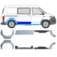 Réparation bas de caisse + passage de roue arrière pour Volkswagen Transporter T6 2015-2024 17135