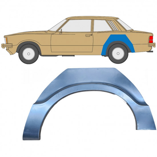 Panneau de réparation arc d'aile arrière