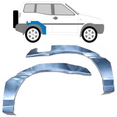 Panneau de réparation arc d'aile arrière pour Nissan Terrano II 1993-2005 / Gauche+Droit / Ensemble 9620