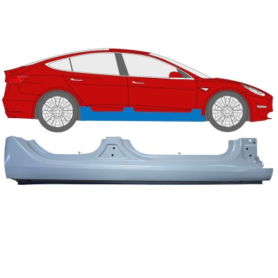 Panneau de réparation du seuil pour Tesla Model 3 2017-2023 / Droite 17286