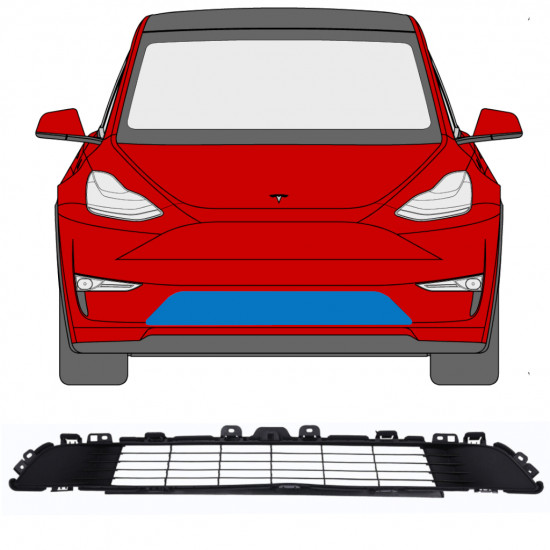 Grille de calandre pour Tesla Model Y 2020- 12460