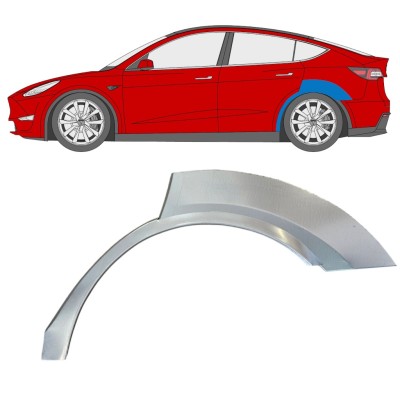 Panneau de réparation arc d'aile arrière pour Tesla Model Y 2020- / Gauche 16377