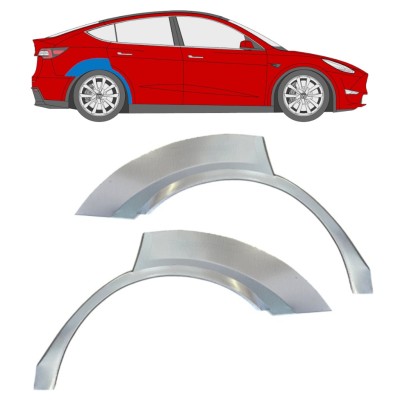 Panneau de réparation arc d'aile arrière pour Tesla Model Y 2020- / Gauche+Droit / Ensemble 16378