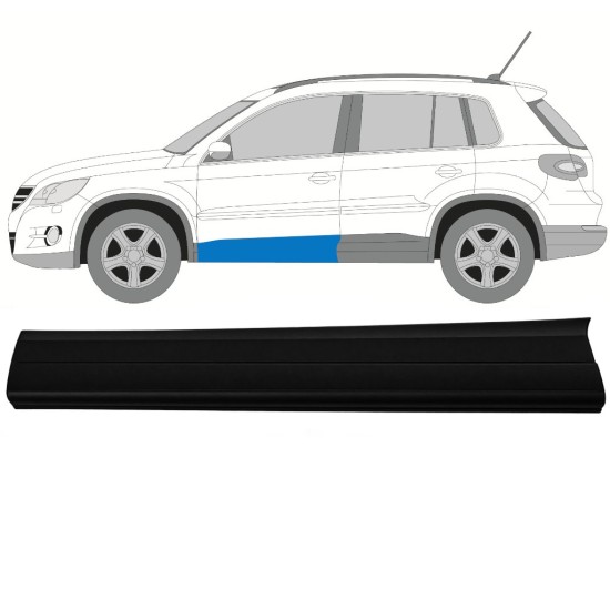 Moulure latérale de porte pour Volkswagen Tiguan 2007-2016 / Gauche 17062