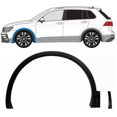 Moulure de l’aile avant pour Volkswagen Tiguan 2016-2024 R-Line / Gauche / Ensemble 14853