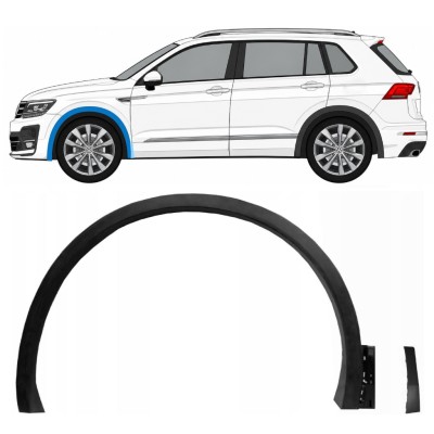 Moulure de l’aile avant pour Volkswagen Tiguan 2016-2020 R-Line / Gauche / Ensemble 14853