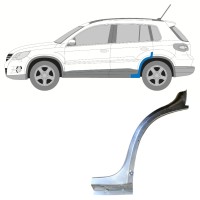 Panneau de réparation partie avant de l'aile arrière pour Volkswagen Tiguan 2007-2016 / Gauche 15784