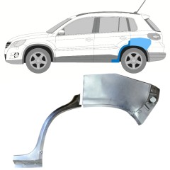 Panneau de réparation arc d'aile arrière pour Volkswagen Tiguan 2007-2016 / Gauche / Ensemble 15788