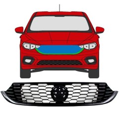 Grille de calandre pour Fiat Tipo 2016- / Ensemble 7531