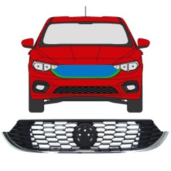 Grille de calandre pour Fiat Tipo 2016- / Ensemble 16194