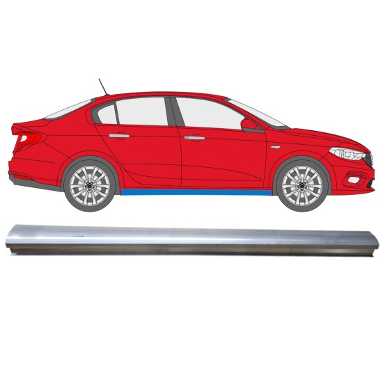 Réparation bas de caisse inférieure pour Fiat Tipo 2016- / Droite 14972