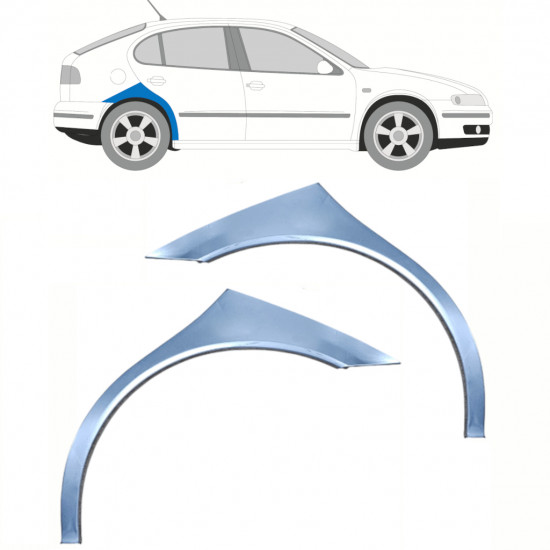 Panneau de réparation arc d'aile arrière pour Seat Toledo Leon 1999-2006 / Gauche+Droit / Ensemble 10454