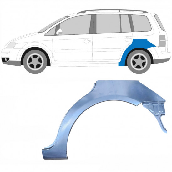 Panneau de réparation arc d'aile arrière pour VW Touran 2003-2010 / Gauche 8510