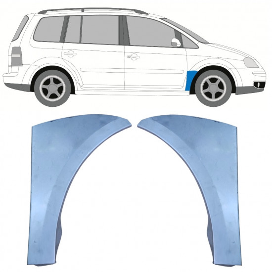 Panneau de réparation de l’aile avant pour VW Touran 2003-2015 / Gauche+Droit / Ensemble 9737