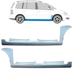 Panneau de réparation du seuil + panneau de réparation de l'aile avant pour Volkswagen Touran 2003-2010 / Ensemble 11166