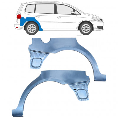 Panneau de réparation arc d'aile arrière pour VW Touran 2010-2015 / Gauche+Droit / Ensemble 10520