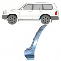 Panneau de réparation arc d'aile arrière inférieur pour Toyota Land Cruiser 1998-2007 / Gauche 8985