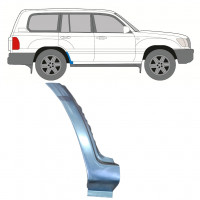 Panneau de réparation arc d'aile arrière inférieur pour Toyota Land Cruiser 1998-2007 / Droite 8984