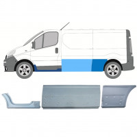 Ensemble de panneaux de réparation pour Renault Trafic Opel Vivaro 2001-2014 / LWB / Gauche /  11107