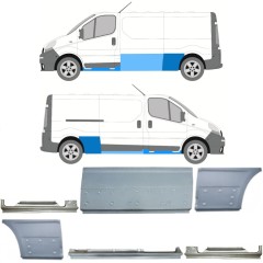 Ensemble de panneaux de réparation pour Opel Vivaro 2001-2014 / Gauche+Droit / 13309