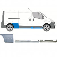 Ensemble de panneaux de réparation pour Renault Trafic Opel Vivaro 2001-2014 / LWB / Droite /  11104