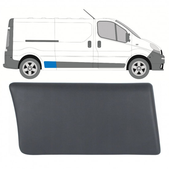 RENAULT TRAFIC 2001-2014 ARRIÈRE ARRIÈRE AILE MOULURE PANNEAU DE GARNITURE / DROIT