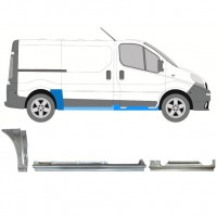 Ensemble de panneaux de réparation pour Renault Trafic Opel Vivaro 2001-2014 / SWB / Droite /  11228