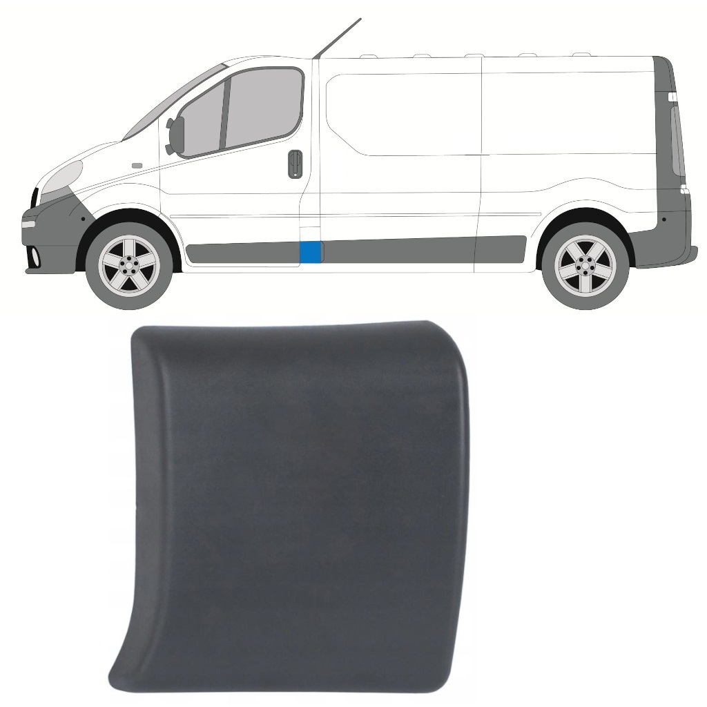 Moulure Montant Porte Avant Pour Renault Trafic 2001-2014 / Gauche 8202