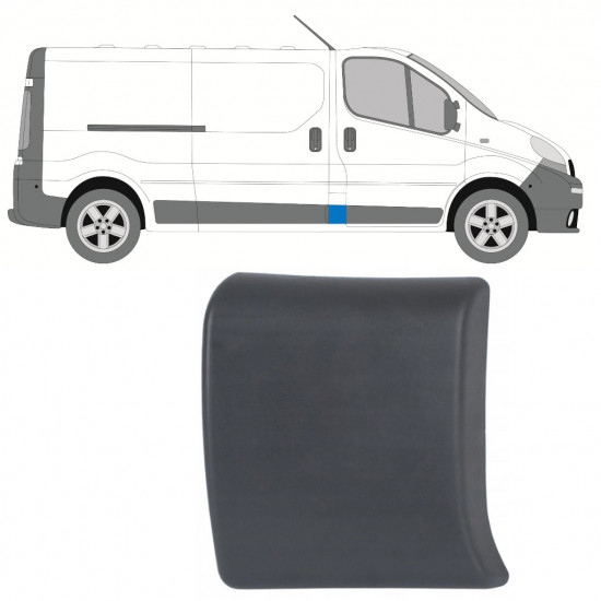 RENAULT TRAFIC 2001-2014 COLONNE FRONTALE MOULURE PANNEAU DE GARNITURE / DROIT