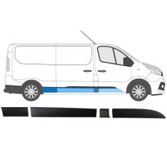Ensemble de moulures pour Opel Vivaro 2014-2019 / Droite / 14428