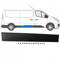 Moulure centrale sur porte latérale pour Renault Trafic 2014- / Droite 8217