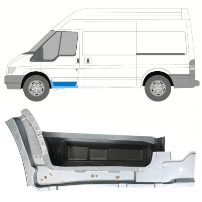 Panneau de réparation du seuil de marche avant intérieur pour Ford Transit 2000-2013 / Gauche 8257