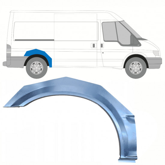 Panneau de réparation arc d'aile arrière pour Ford Transit 2000-2013 / Droite 9138