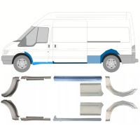 Réparation bas de caisse + passage de roue arrière pour Ford Transit 2000-2013 / Ensemble 12677