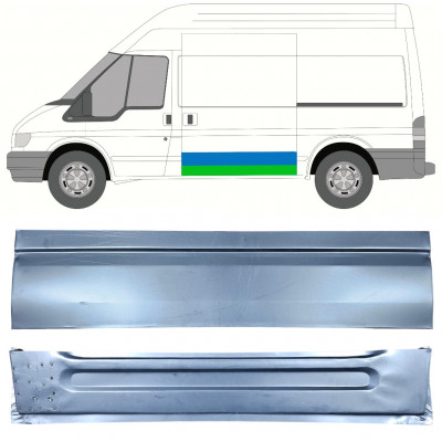 FORD TRANSIT 2000-2013 EMPATTEMENT LONG / EMPATTEMENT MOYEN PORTE COULISSANTE INTÉRIEURE TOIT PANNEAU DE RÉPARATION / SET / GAUCHE