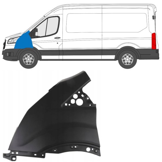 Aile avant pour Ford Transit 2014- 2014-2019 / Gauche 17093