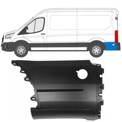 Moulure de derrière roue arrière pour Ford Transit 2014- / Gauche 14673